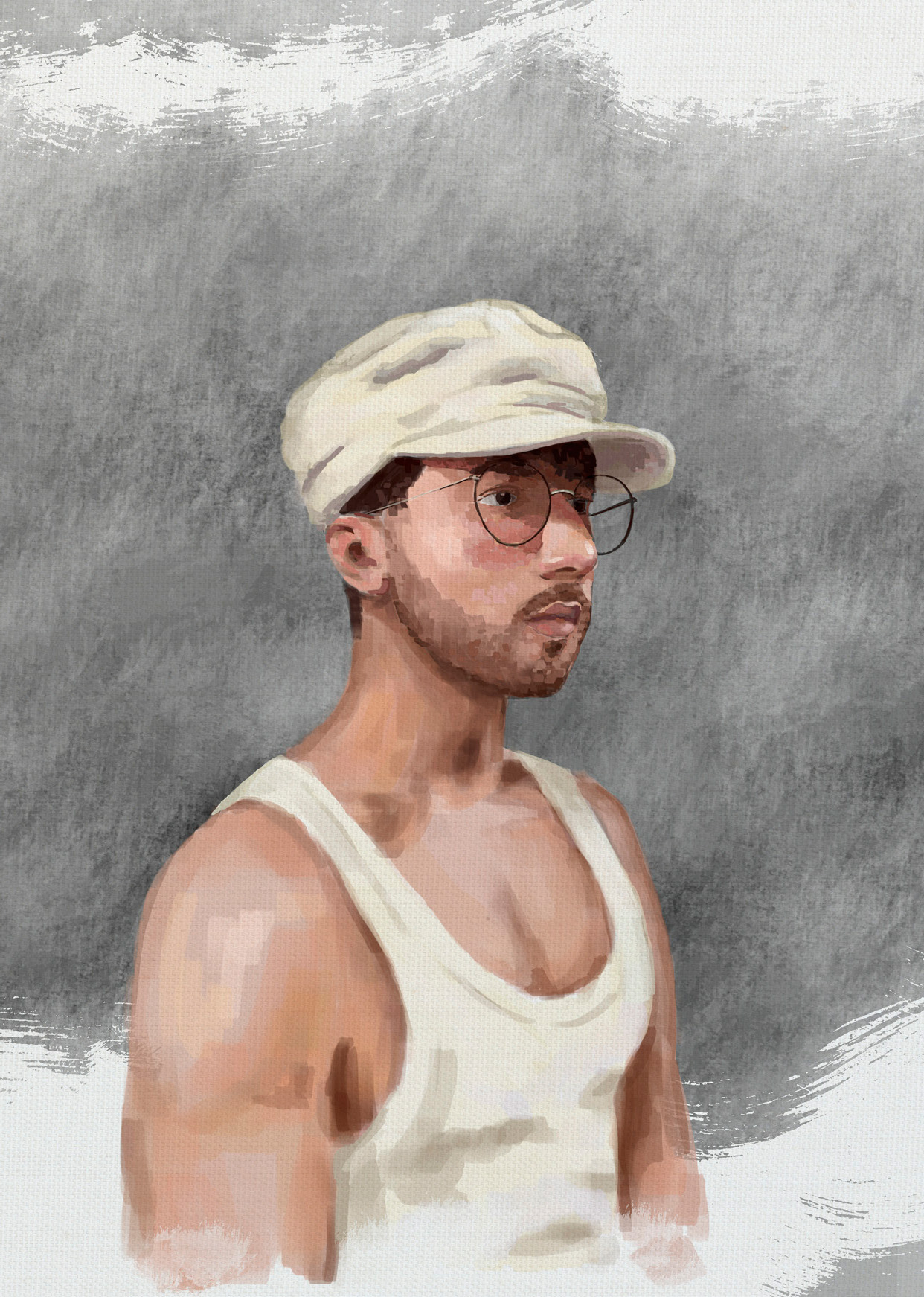 Retrato ilustrado de Diego Pacheco Galisteo